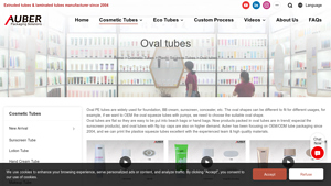 Flat Oval PE Cosmetic Tube