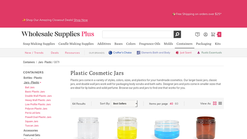Cream Jars Wholesale Cosmetic Jar Plastic Cosmetic Jars