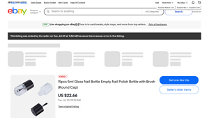 Round Glass Nail Polish Bottle