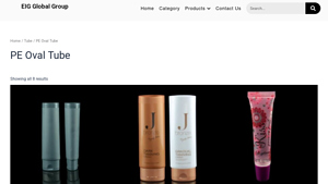 Flat Oval PE Cosmetic Tube