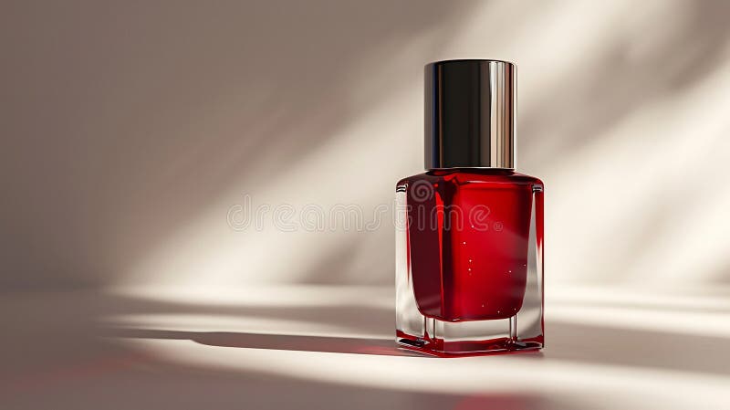 Elegant Glass Nail Polish Bottle