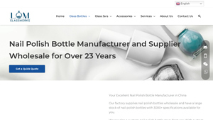Elegant Glass Nail Polish Bottle
