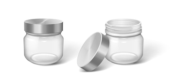 PMMA Round Transparent Jar Cosmetic Jar Empty Cosmetic Jars