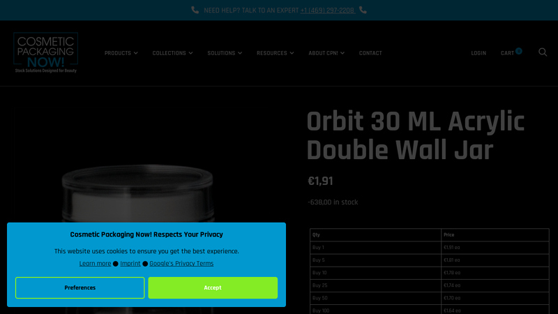 PP Double-wall Cosmetic Jar With Cap