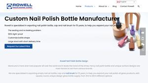 Glass Unique Empty Nail Polish Bottles