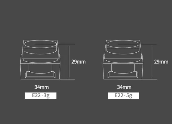 Square Shape PMMA Jar with Refillable Inner