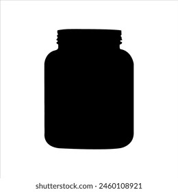 Thick Bottom Square Glass Jar