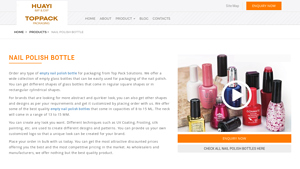 Glass Unique Empty Nail Polish Bottles