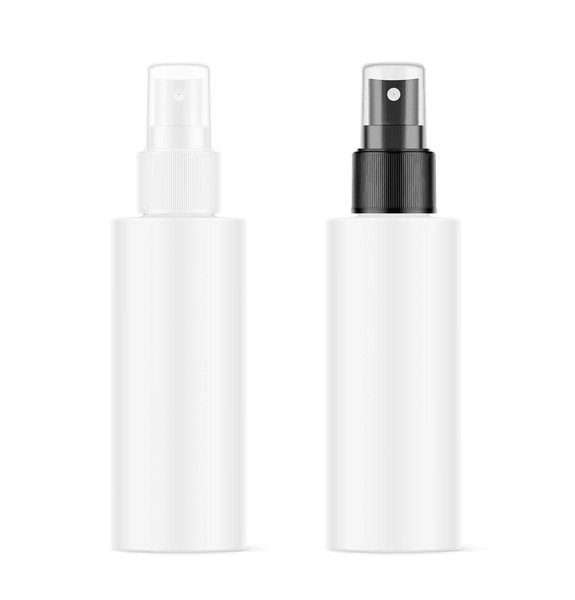 White Cap Clear Body Pressure Spray Lotion Bottle