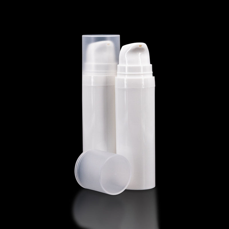 White PP Airless Cosmetic Pump Bottle Cosmetic Packaging