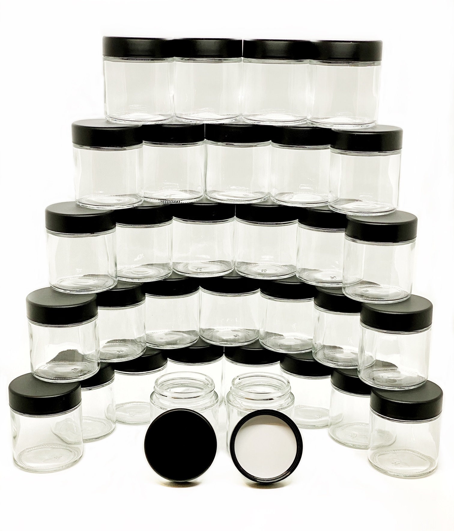 3 5 0Z glass jar with child resistant lid