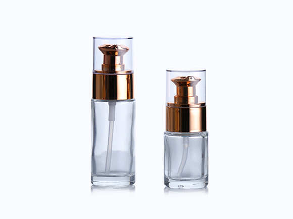 30ml makeup packaging empty foundation glass pump bottlel