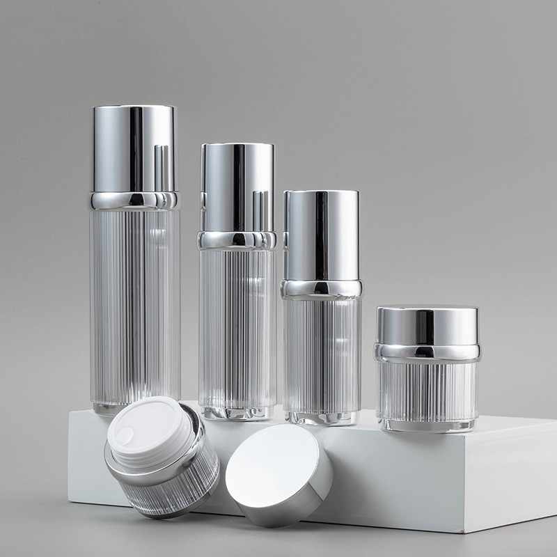 acrylic lotion cream bottle and jar cosmetic skincare packaging