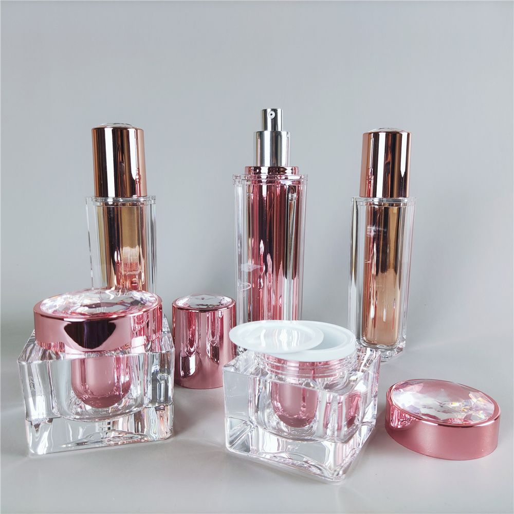 acrylic lotion cream bottle and jar cosmetic skincare packaging