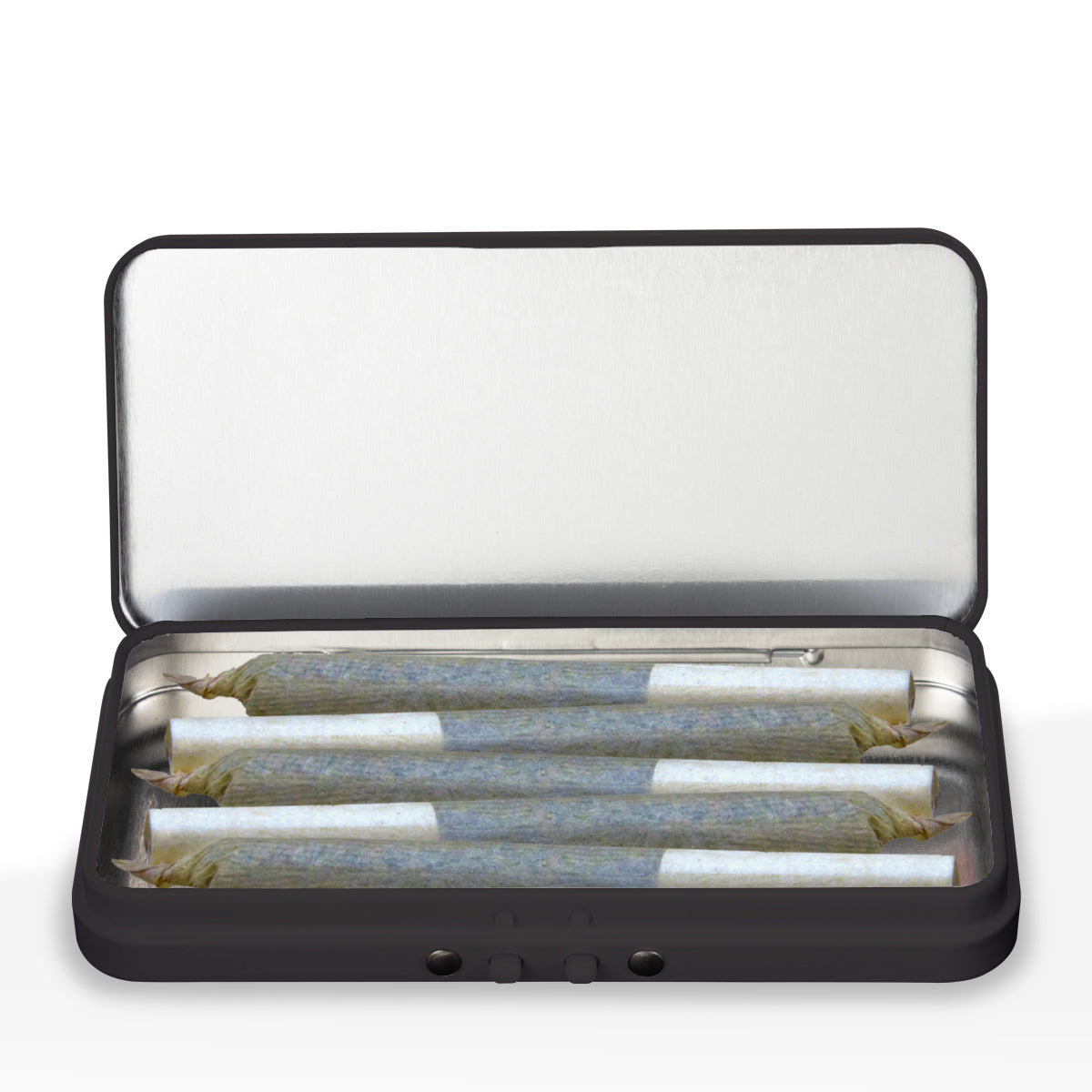 child resistant metal tin case for pre rolls