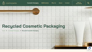 eco friendly glass cosmetic set packaging