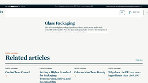 skincare luxury glass packaging moisturizers collection