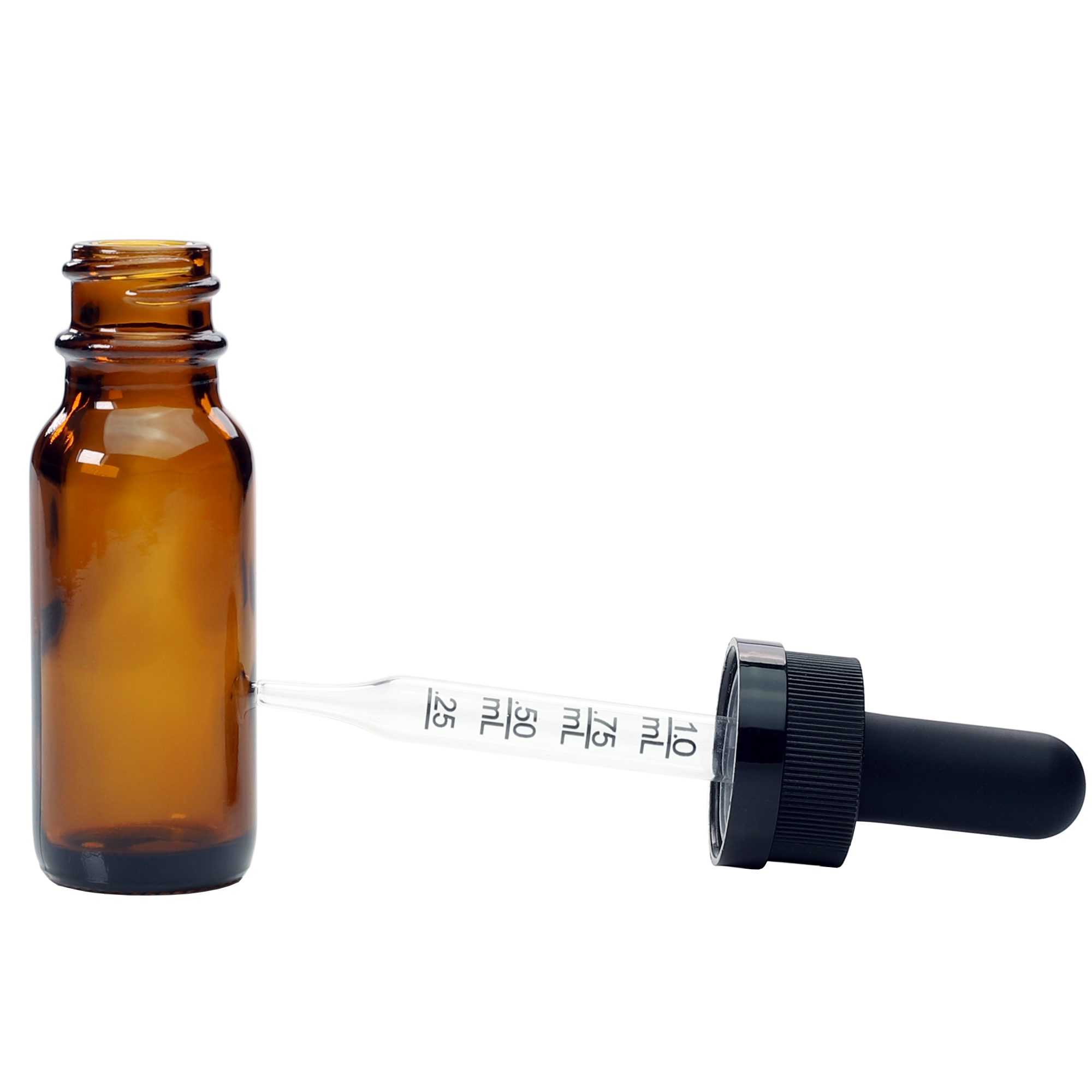 custom child resistant glass bottle with dropper