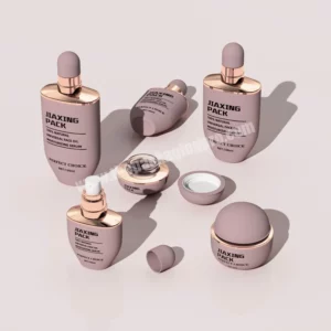 Featured image for the custom glass skincare packaging set unique design guide