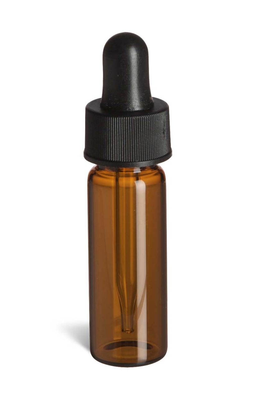 custom glass vial with dropper