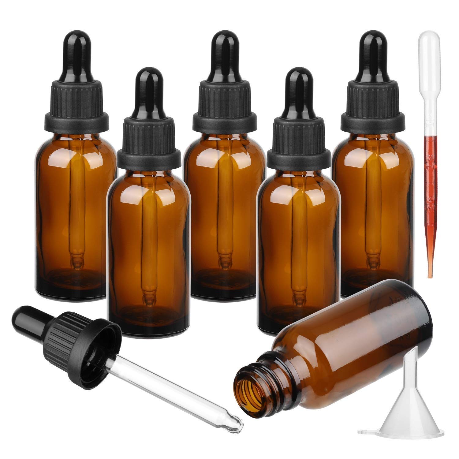 custom glass vial with dropper