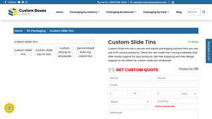 new design tin cases with secure lids for premium customization