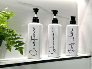 Featured image for the cute shampoo and conditioner bottles with pump guide