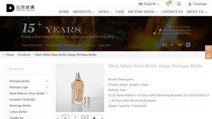 new design wine glass shape perfume bottle