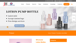 empty cosmetic 30ml glass lotion pump packaging bottle 21