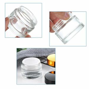 Featured image for the glass face cream jar with replaceable inner guide