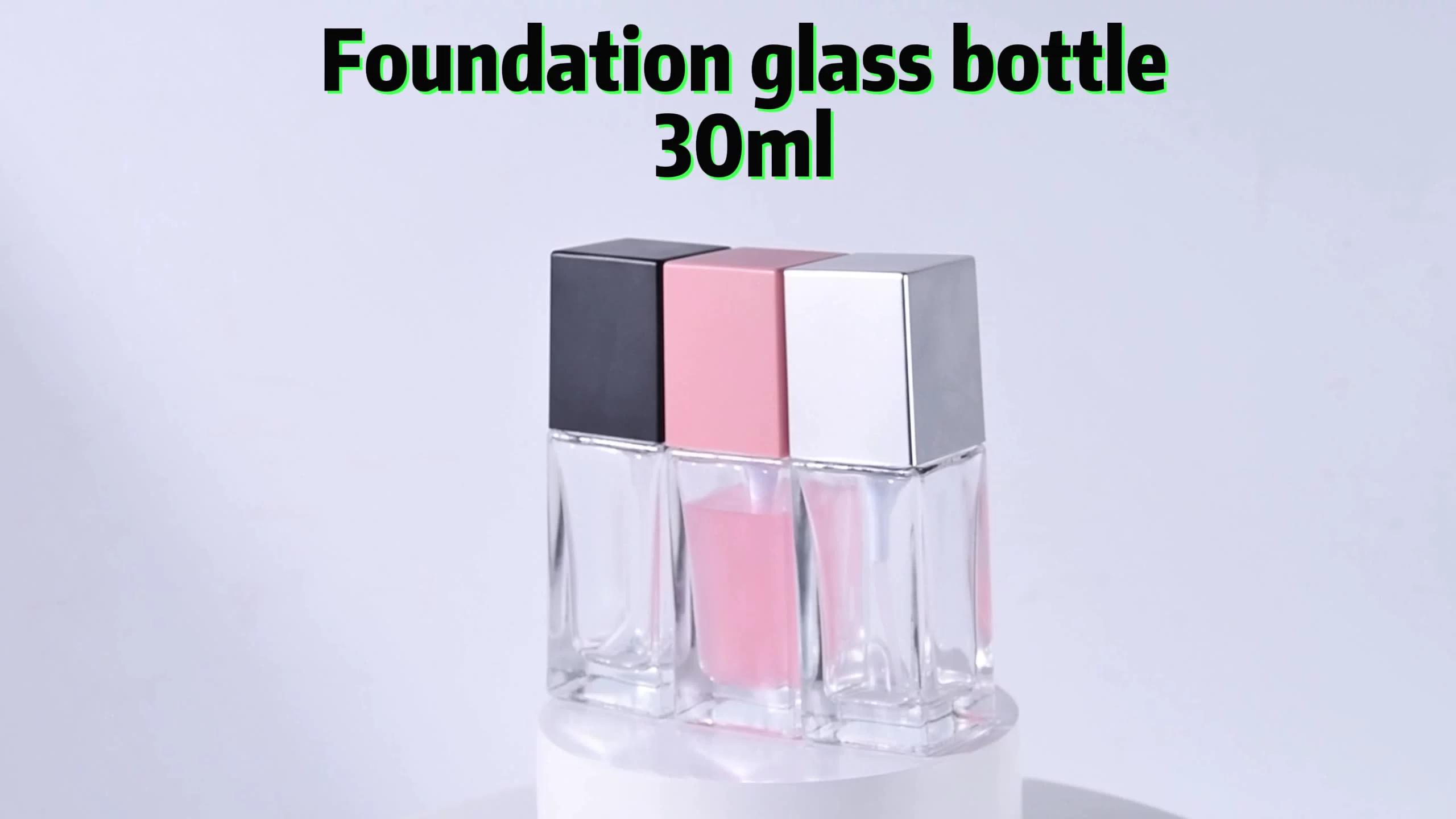 glass liquid foundation empty bottle 30ml