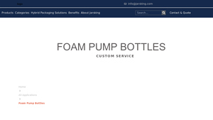 custom 130ml 220ml plastic foam pump bottles