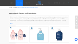 custom pet airless shampoo lotion pump bottles recyclable plasticl