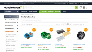 custom colorful smell proof cannabis aluminum grinders