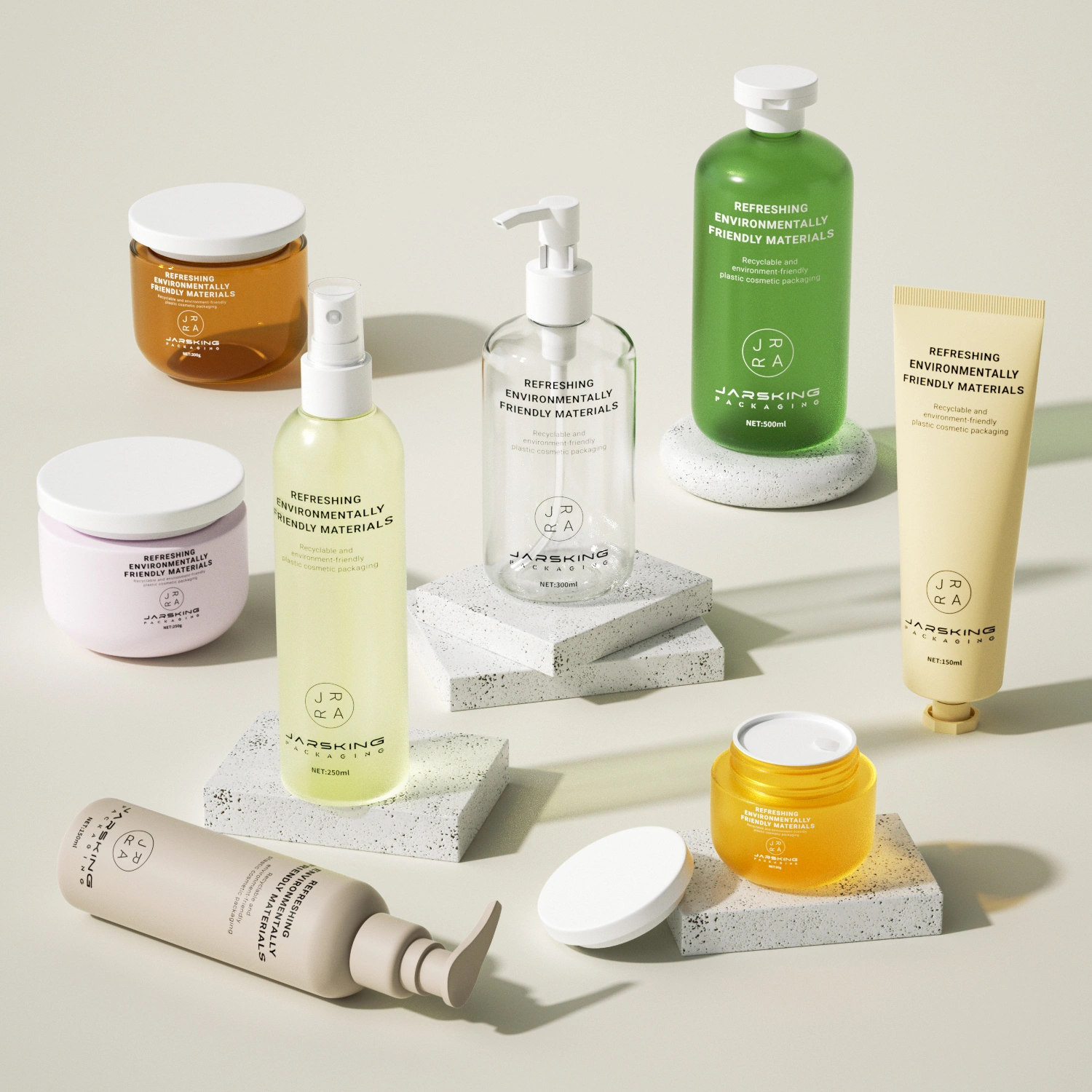 packaging solutions by jarsking for personal care pet shampoo