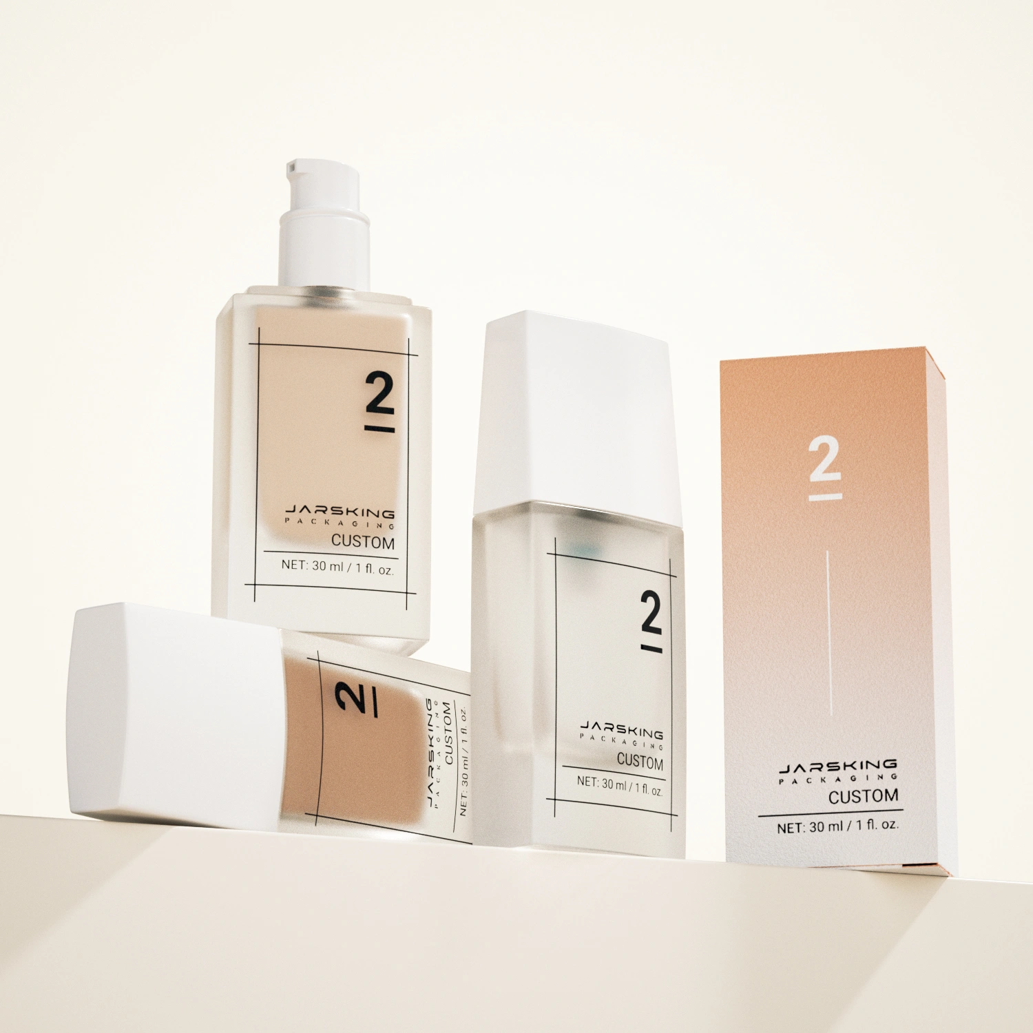 refillable square lotion pump bottles for foundation