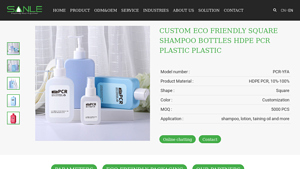 custom pet airless shampoo lotion pump bottles recyclable plasticl