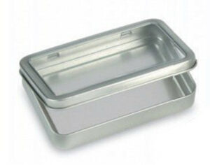 Featured image for the silver rectangular tin containers with clear window guide