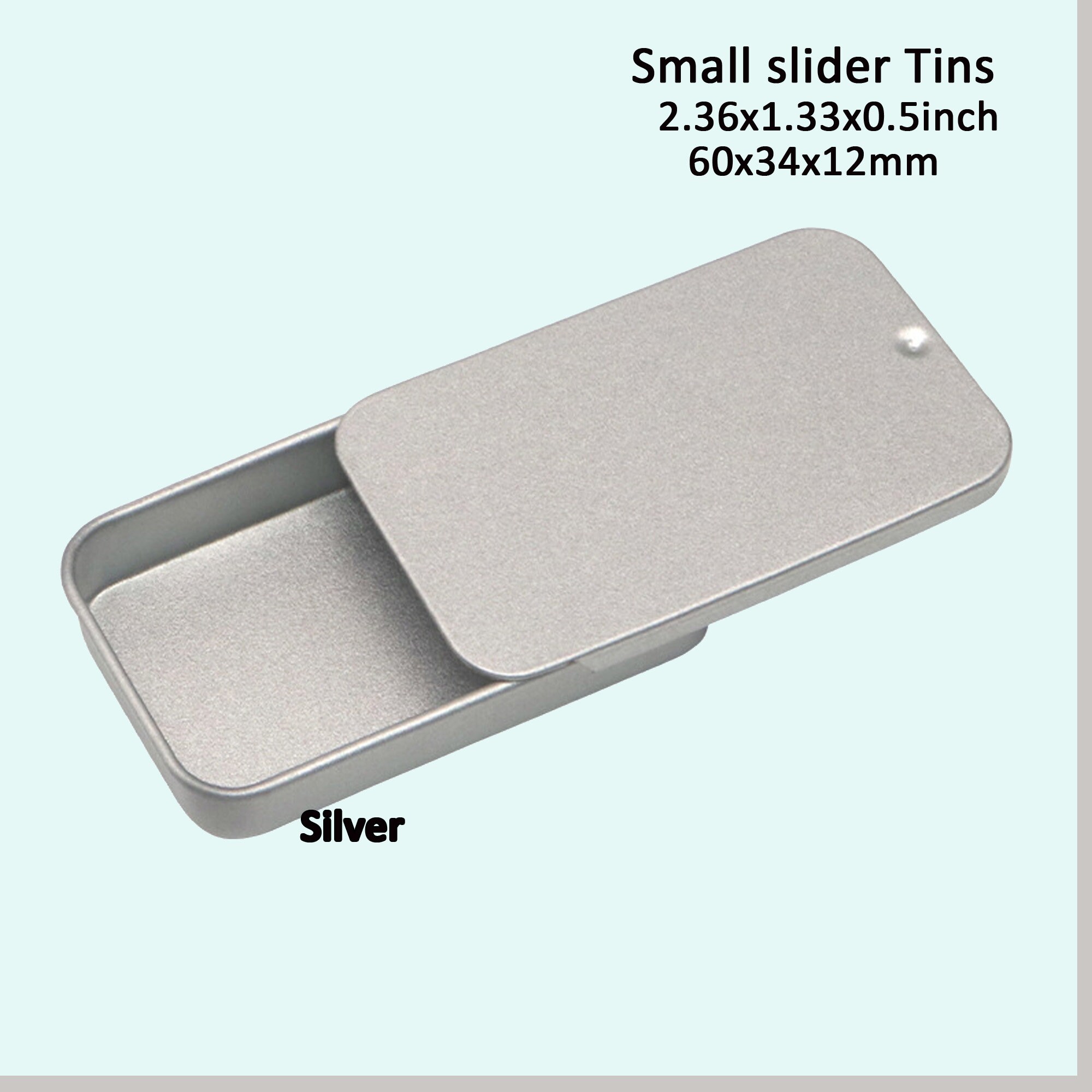 slim sliding lid tin cases for compact packaging solutions