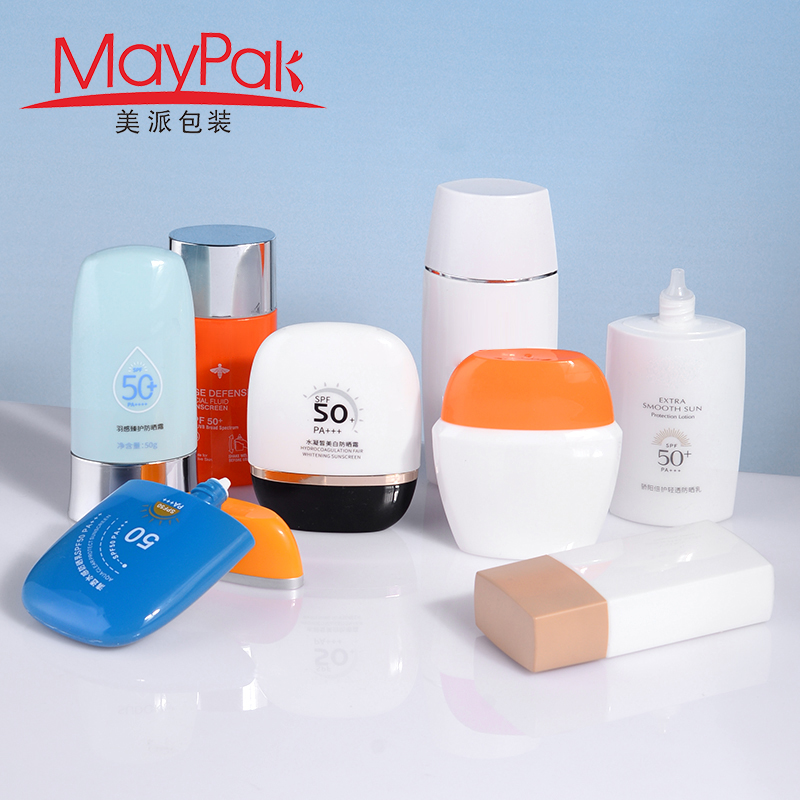 sunscreen squeeze bottle with leak proof cap 30ml 50ml
