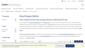 custom child resistant glass bottle with dropper