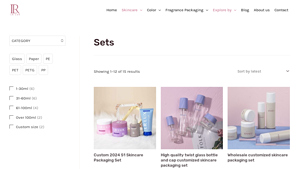 50g 100ml 200ml glass packaging for skincare collection
