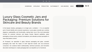 skincare luxury glass packaging moisturizers collection