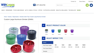 custom colorful smell proof cannabis aluminum grinders