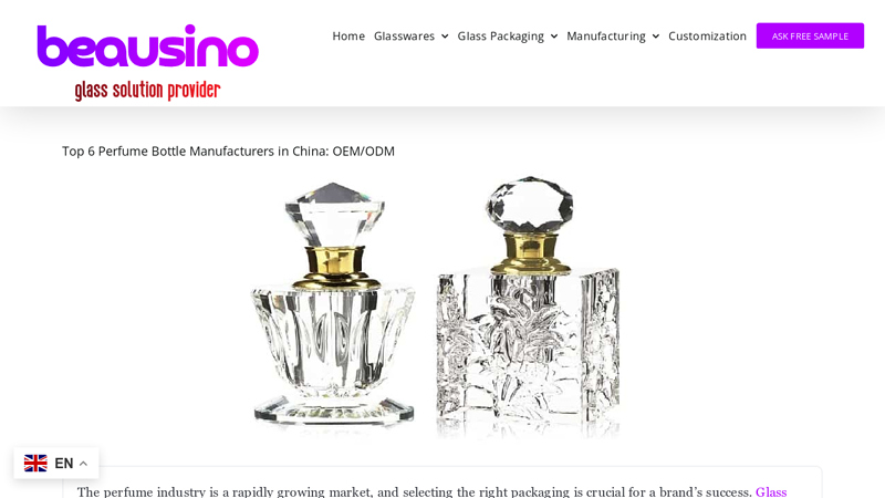 china Custom perfume bottle