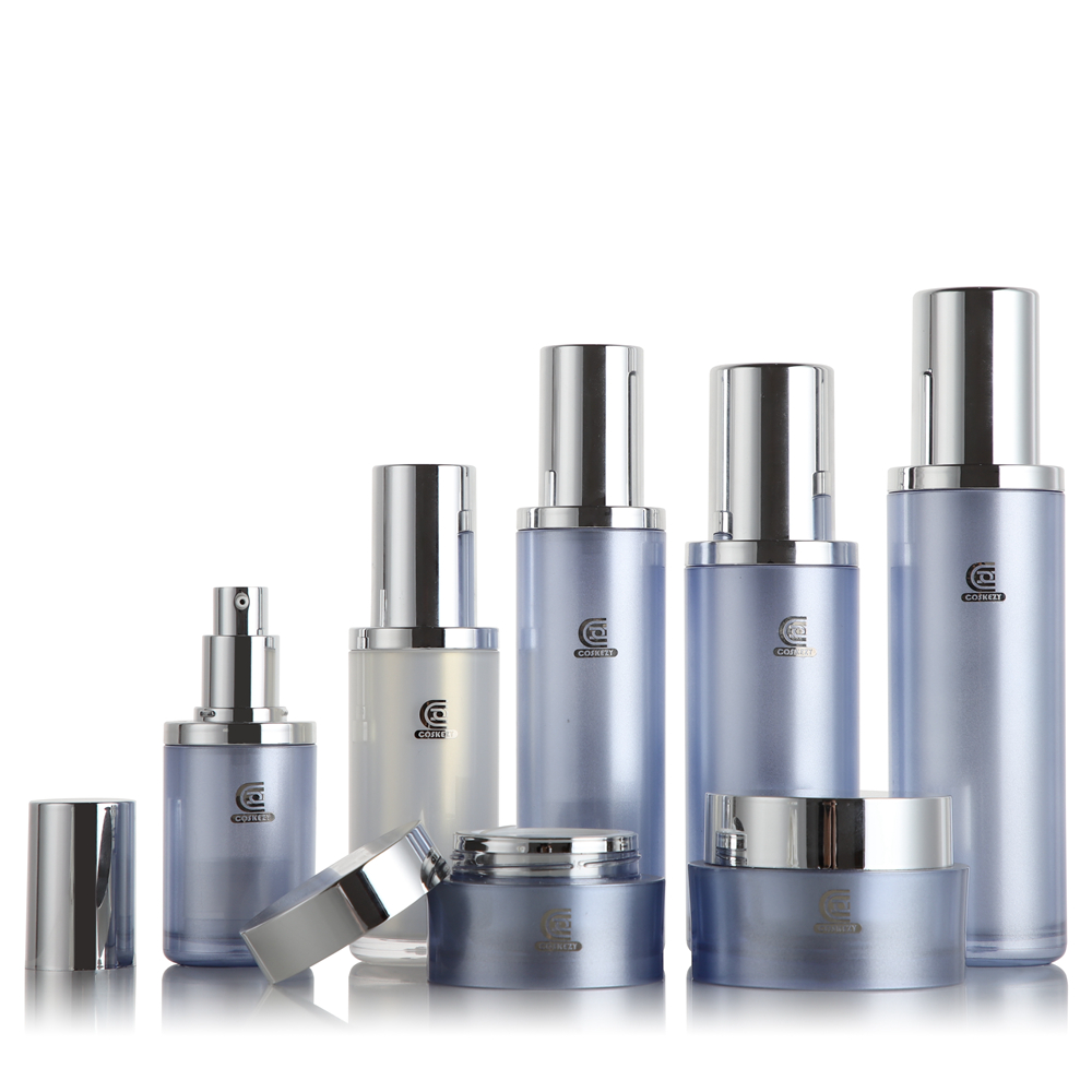 Matte Blue Cosmetic Lotion Pump Bottle Set Lotion & Serum Containers — изображение 3