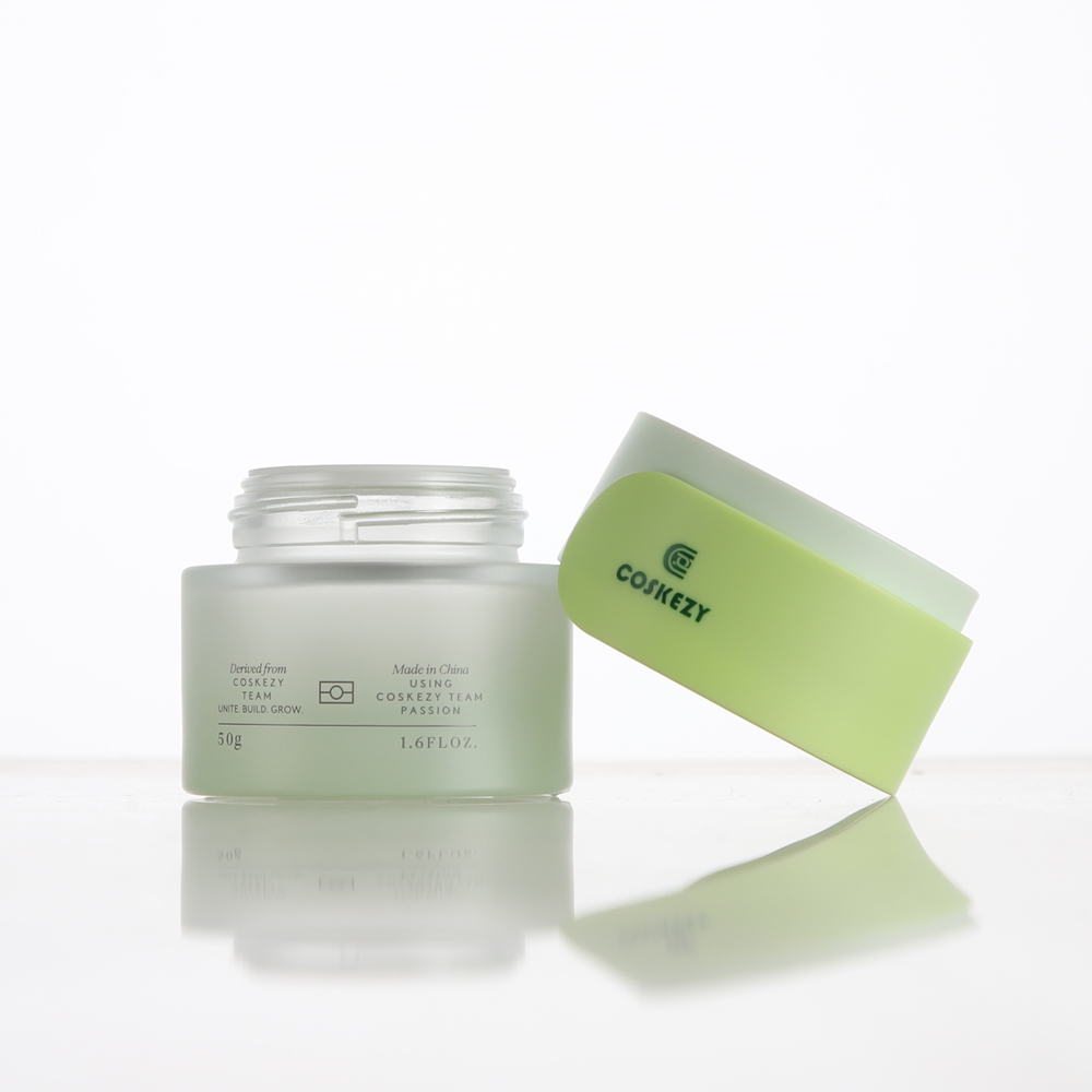 Mint Green Luxurious Cosmetic Glass Bottle Set for Skincare - الصورة 2