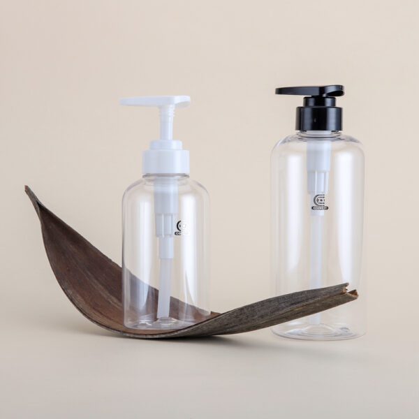 clear PET pump bottles