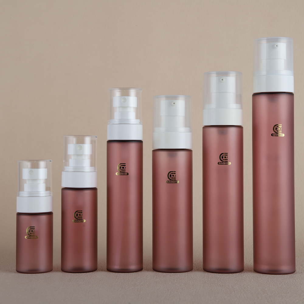 6 Sizes Frosted Empty PET Bottle Cosmetic Containers with Matte Finish for Skincare – Image 2