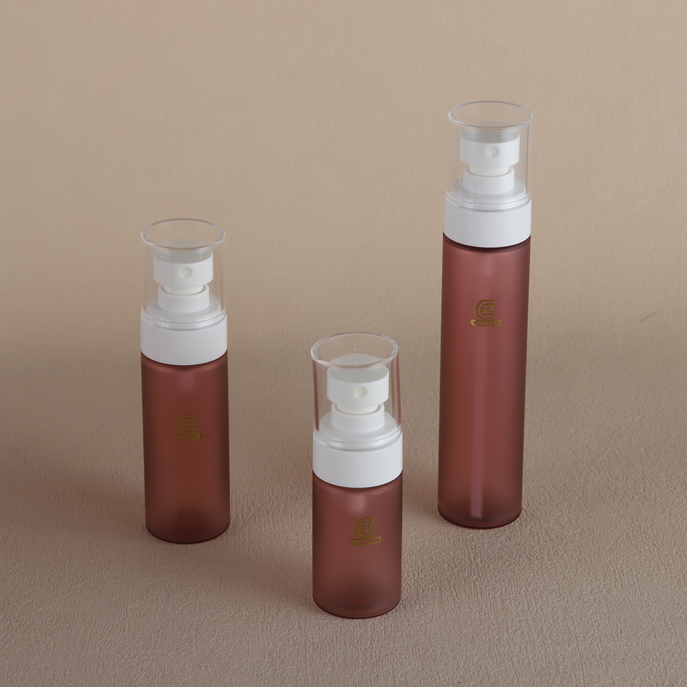 6 Sizes Frosted Empty PET Bottle Cosmetic Containers with Matte Finish for Skincare – Image 5